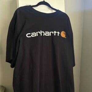 Carhartt Black Tee with White Logo